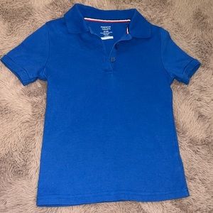 French Toast shortsleeve polo school uniform shirt schoolwear Royal Blue M (7/8)